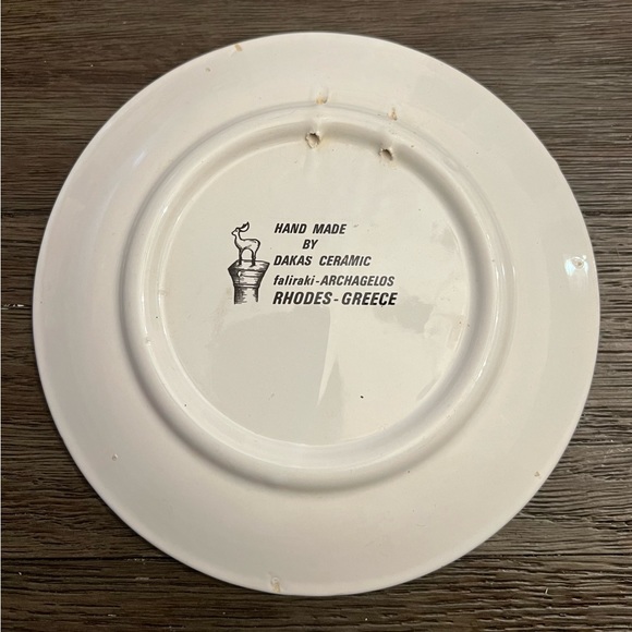 Wall commemorative plate Rhodes - Rhodes souvenir dakas ceramic - handmade - Picture 3 of 5